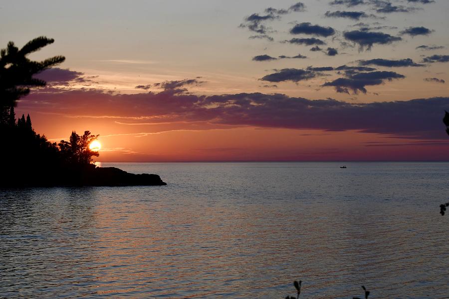 Lake Superior Sunrise Photograph by Hella Buchheim