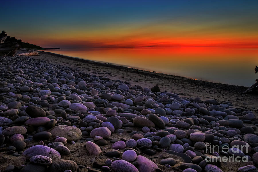 Lake Superior Sunset Grand Marias Michigan-7082 Photograph by Norris Seward