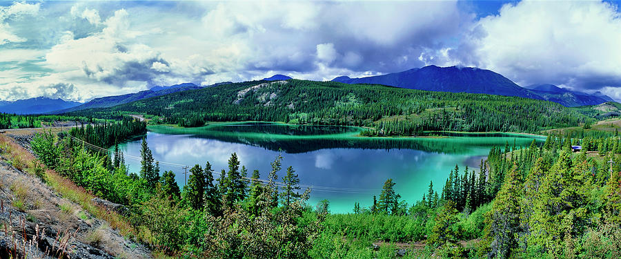 Lake Surrounded By Trees, Emerald Lake Photograph by Panoramic Images