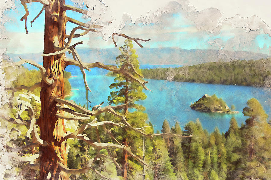 Lake Tahoe - 15 Painting by AM FineArtPrints