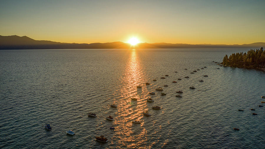 Lake Tahoe Golden Hour Sunset Photograph by Anthony Giammarino