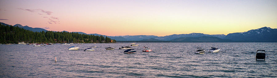Lake Tahoe Pink Sky Photograph by Anthony Giammarino