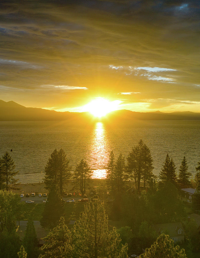 Lake Tahoe Sunset Glow Photograph by Anthony Giammarino