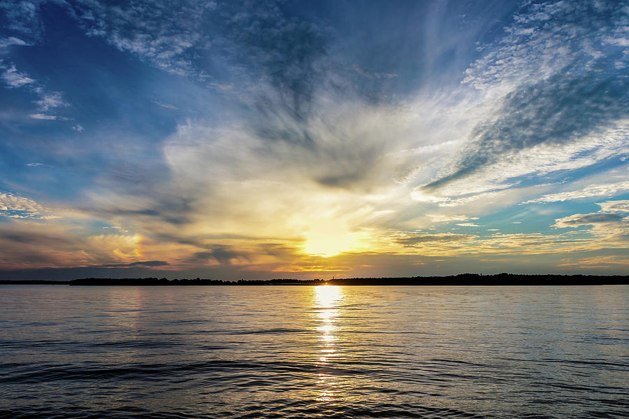 Lake Thunderbird Sunset Photograph by Doug Long