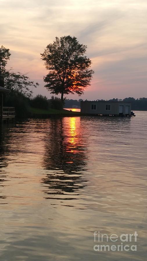 Lake Tobesofkee Sunset Photograph by Donna Brown