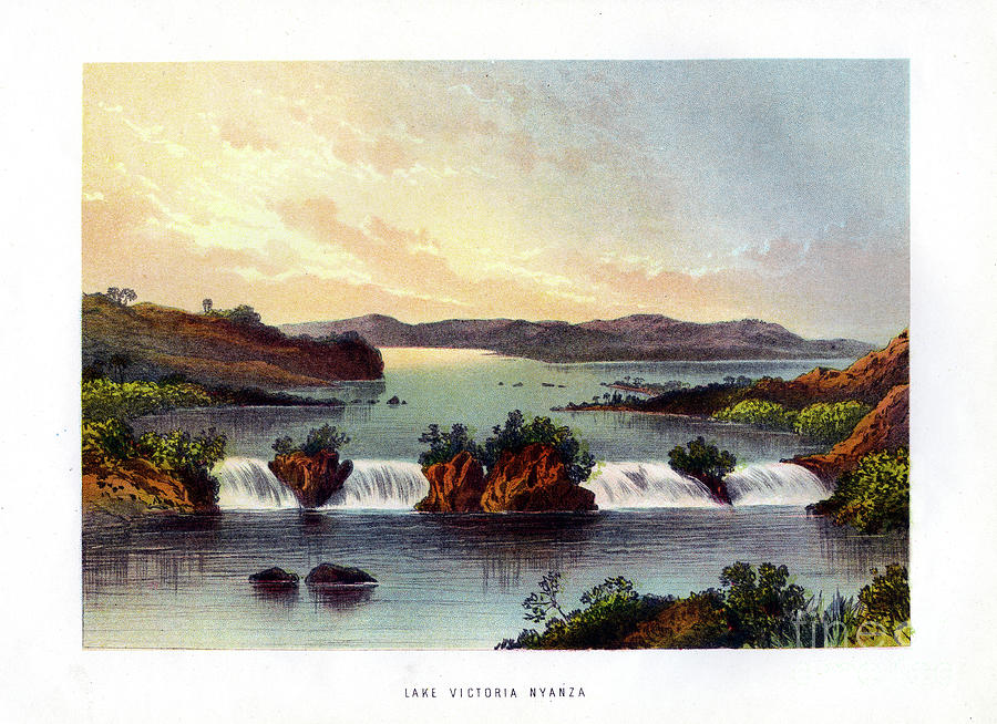 Lake Victoria Nyanza, C1840-1900 Drawing by Print Collector