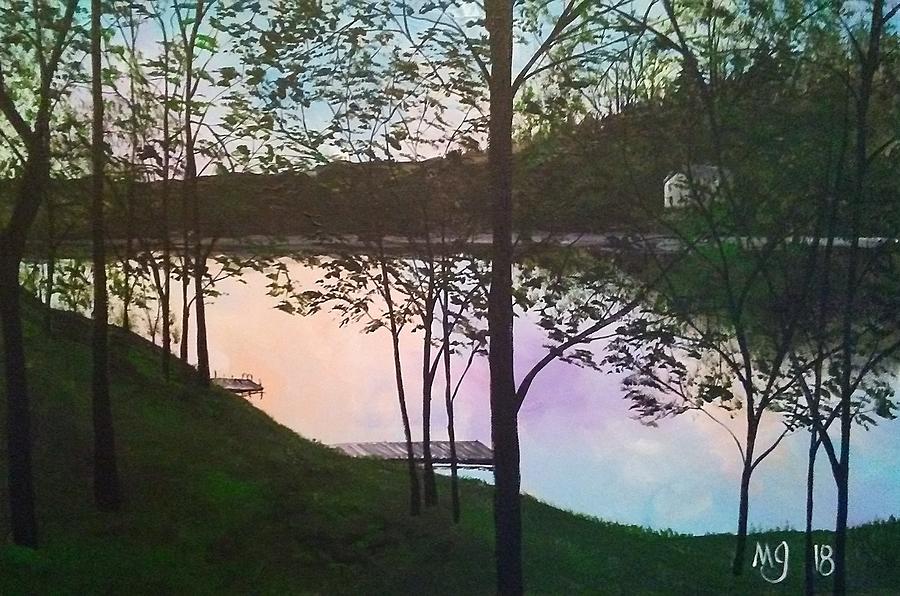 Lake View Painting by Mindy Gibbs