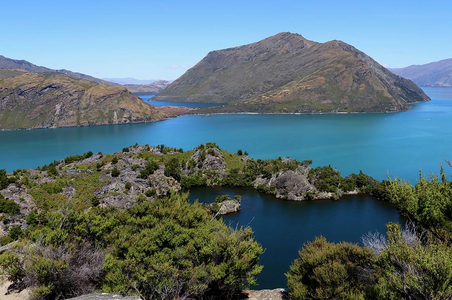 Lake Wanaka New Zealand from Mou Wahoo Island Photograph by Sarah Lilja