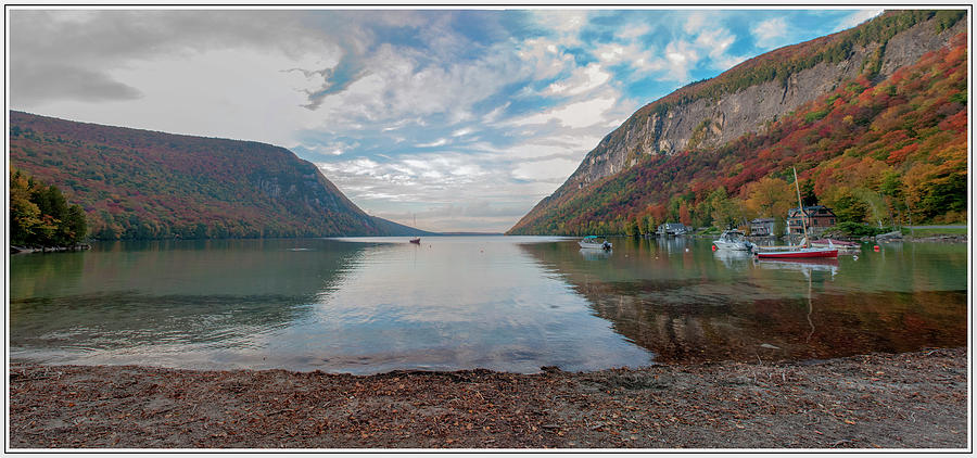 World Heritage Site Photograph - Lake Willoughby Fall Day by Mark Linton
