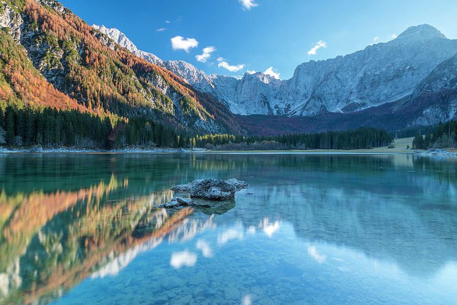 Lakes & Mountains, Italy Digital Art by Sebastian Wasek