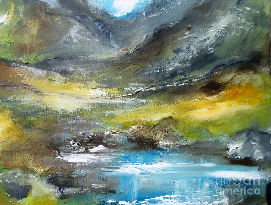 Painting Of Lakes Of Connemara  Painting by Mary Cahalan Lee - aka PIXI