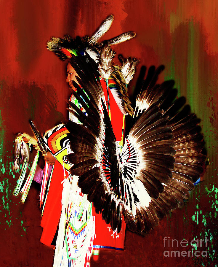Lakota Sioux Dancer Digital Art by Linda Cox