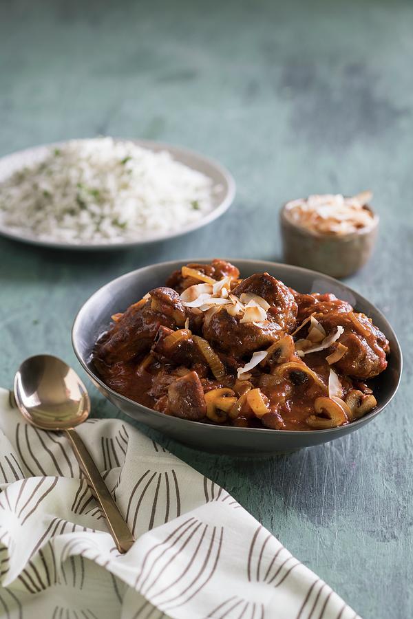 Lamb Curry With Mushrooms And Caramelised Onions malabar, India Photograph by Great Stock!