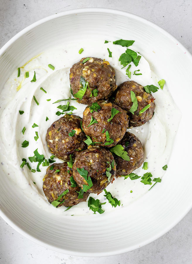 Lamb Meatballs Photograph by Lucy Parissi