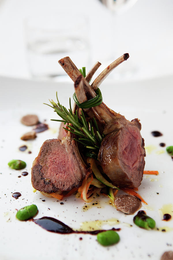 Lamb Shanks On Plate Photograph by Johner Images