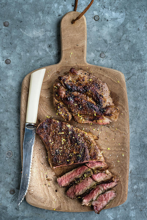 Lamb Steaks Photograph by Lucy Parissi