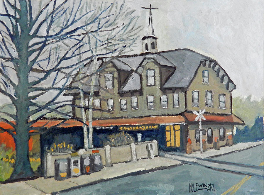 Architecture Painting - Lambertville Station by Robert Holewinski