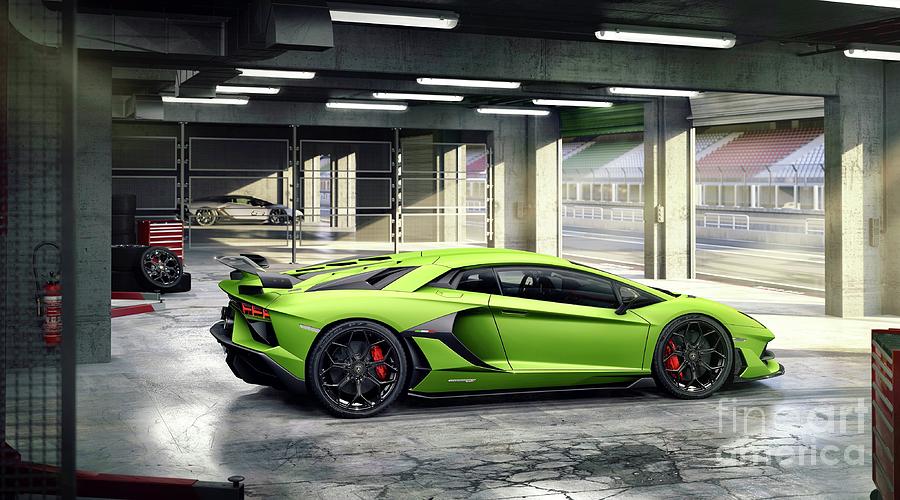 Lamborghini Aventador Garage Kept Photograph by EliteBrands Co