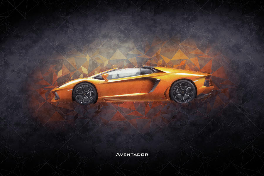 Lamborghini Aventador Digital Art by Airpower Art