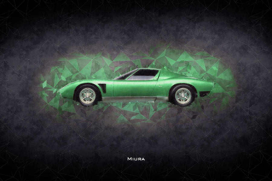 Lamborghini Miura Digital Art by Airpower Art