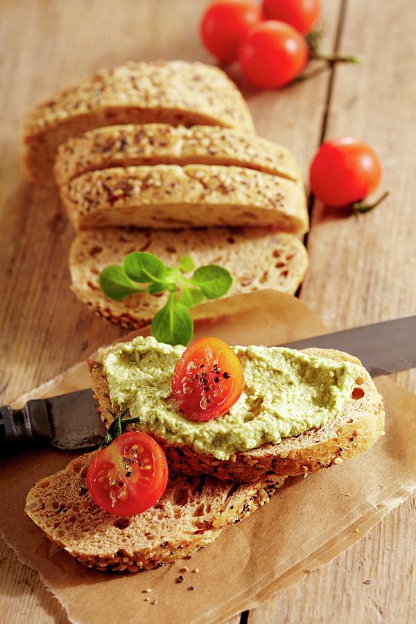 Lambs Lettuce Spread Photograph by Teubner Foodfoto