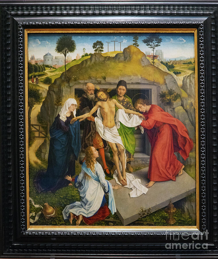Lamentation of Christ Rogier van der Weyden Uffizi Gallery Florence Italy Photograph by Wayne Moran