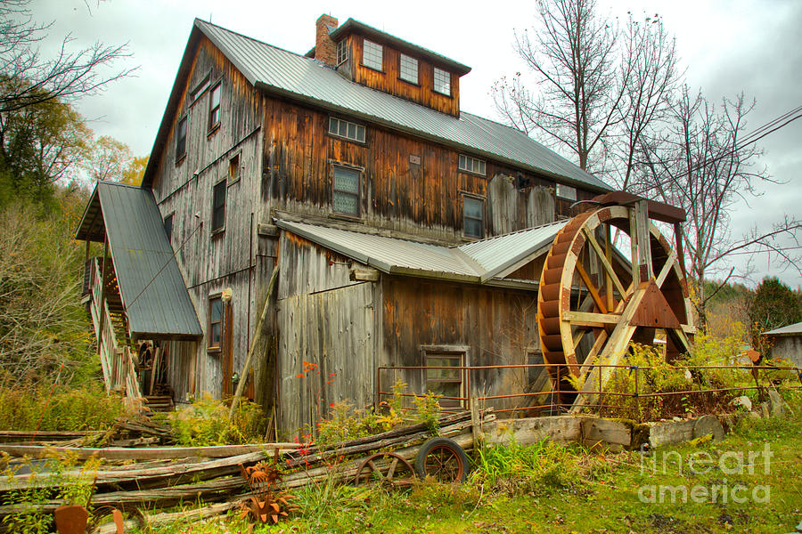 Lamoille County Grist Mill Photograph by Adam Jewell