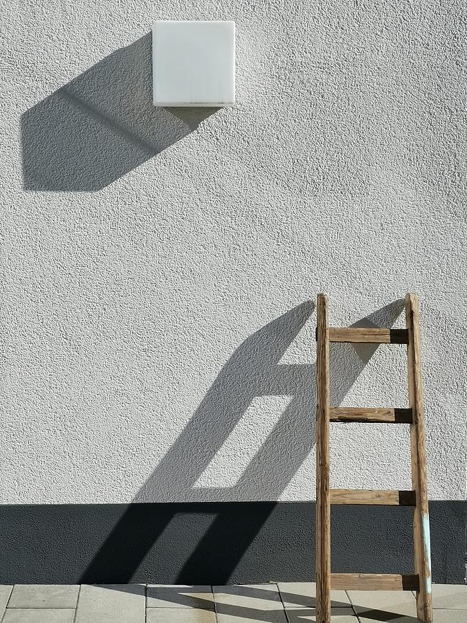 Lamp And Ladder Photograph by Dorothee Lieb