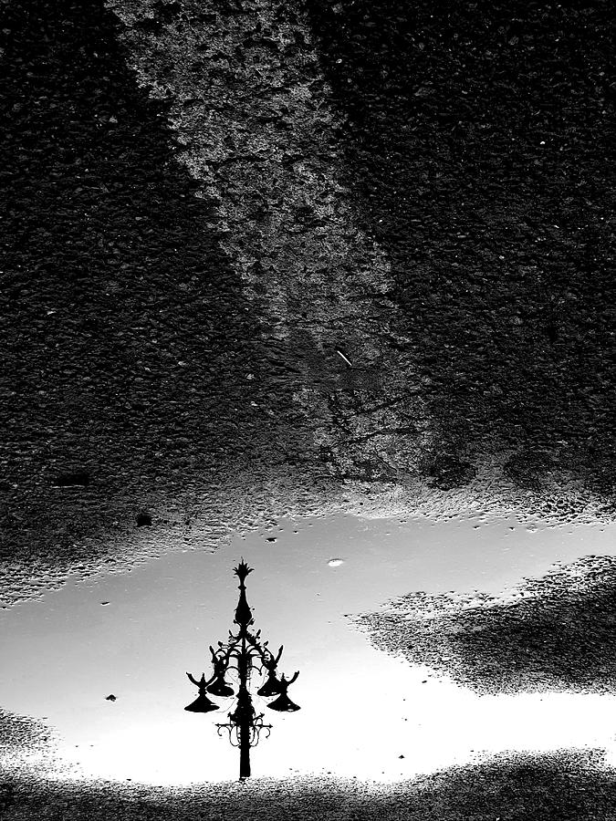 Lamp in Reflection Photograph by Prakash Ghai