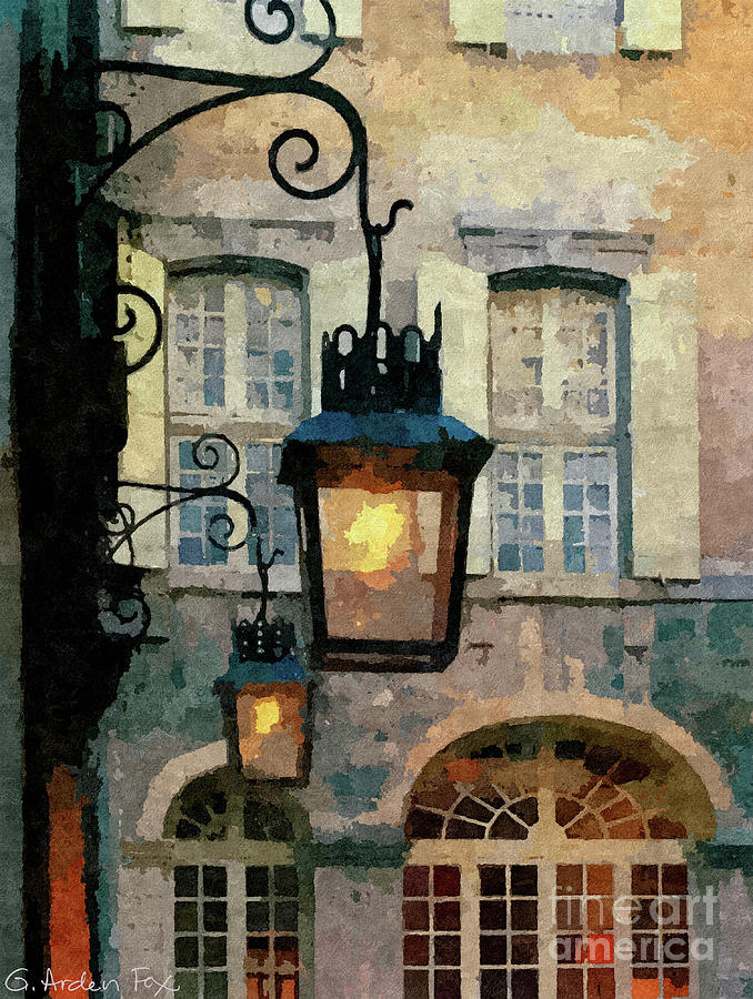 Good Lamplight in the Park. 16x20 Acrylic Painting