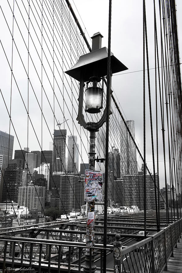 Lamp Post on Brooklyn Bridge by T-S Fine Art Landscape Photography Lamp Post on Brooklyn Bridge by T-S Fine Art Landscape Photography