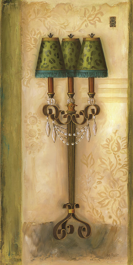 Lamp Trio Painting by Lisa Audit