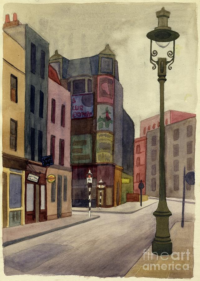 Lamppost Drawing by Heritage Images