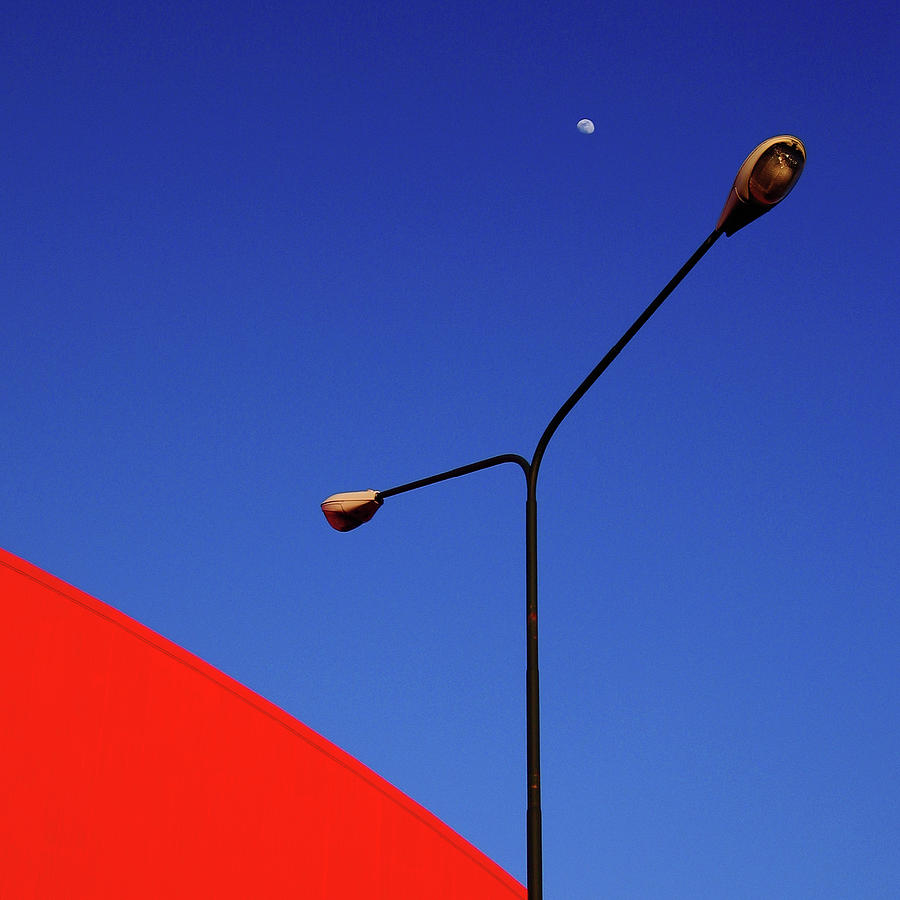 Lamps And Moon Photograph by Ph. Roberto Russo