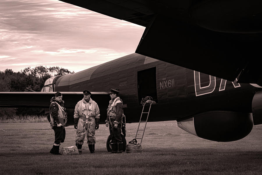 Lancaster Bomber Crew Photograph by Airpower Art