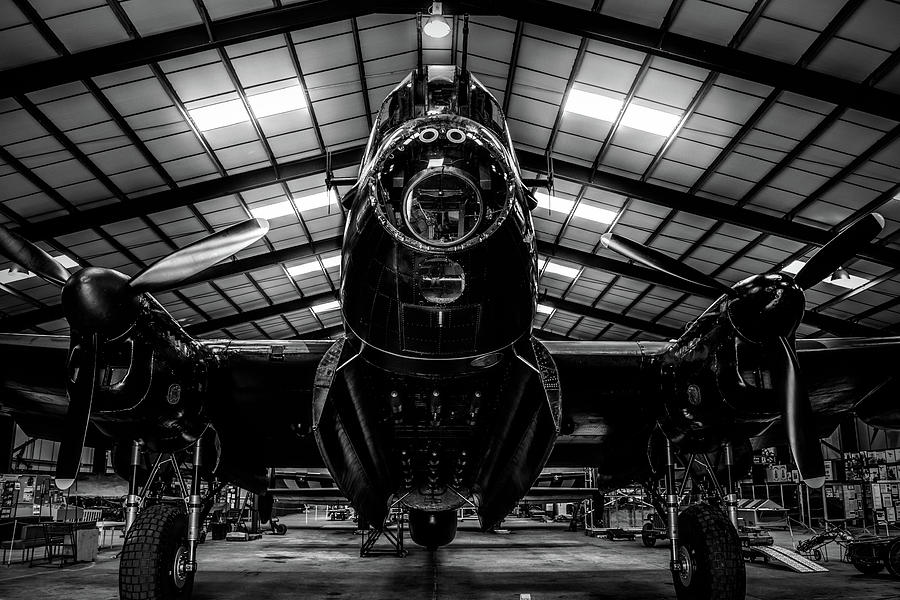 Lancaster Bomber Just Jane BNW Photograph by Scott Lyons