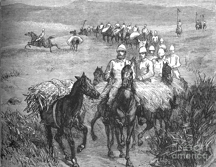 Lancers Returning From A Foray Drawing by Print Collector