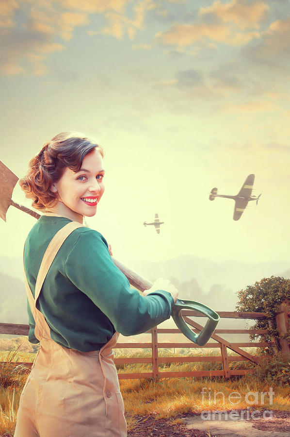 Land Girl From Womens Land Army Of World War Two  Photograph by Lee Avison