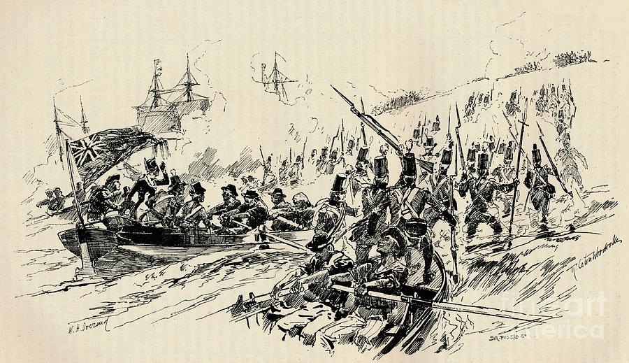 Landing Of Sir Ralph Abercromby Drawing by Print Collector