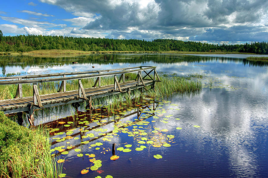 Landing Stage, Emmaboda, Sweden Digital Art by Jurgen Busse - Fine Art ...