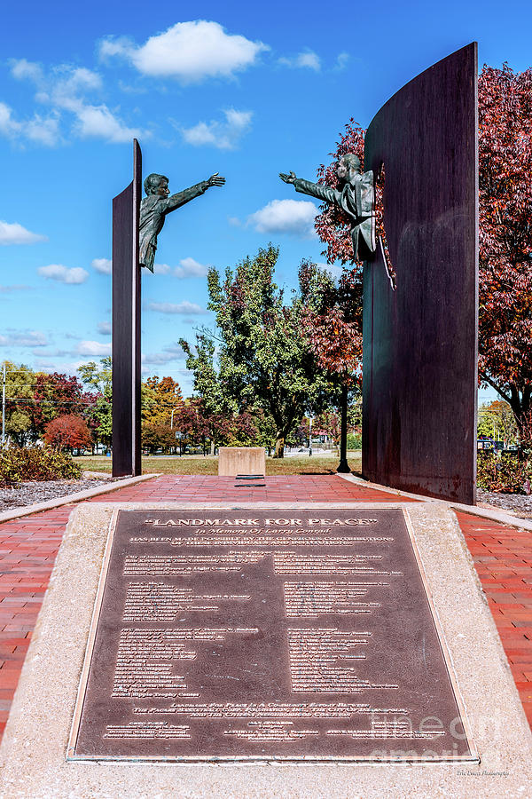 Landmark For Peace and Plaque RFK and MLK Indianapolis Photograph by Aloha Art