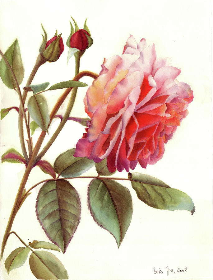Flower Painting - Landpartie by Doris Joa