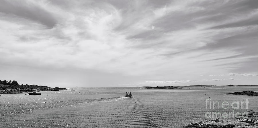 Lands End Panorama In Black and White Photograph by Sandra Huston