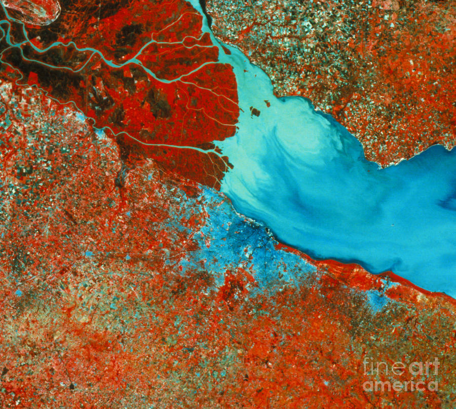 Landsat Photo Of City Of Buenos Aires by Mda Information Systems ...