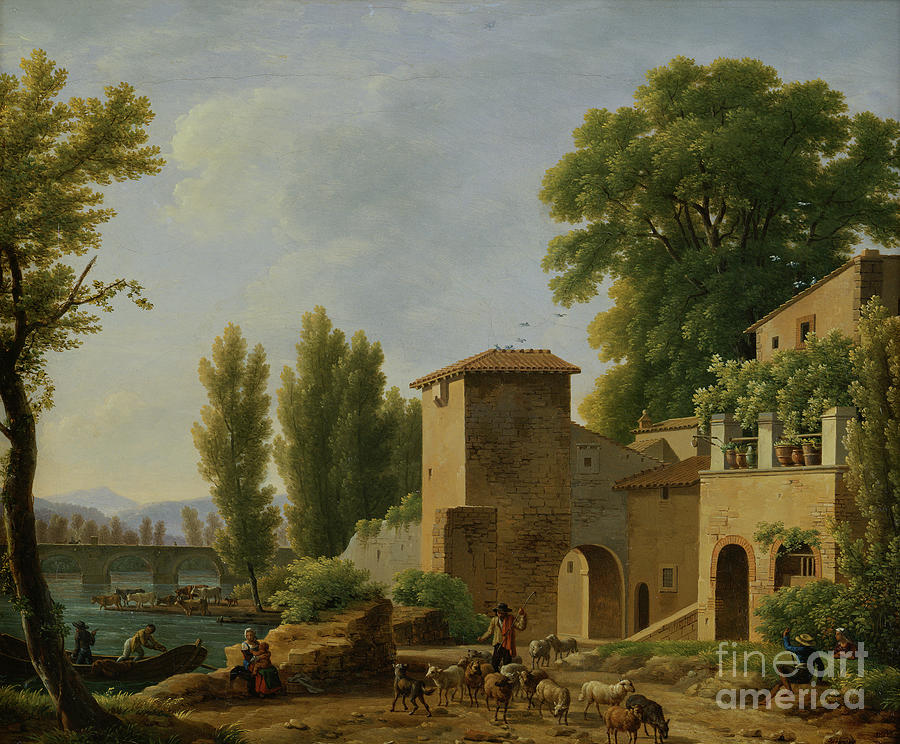 Landscape, 1822 Painting by Jean Joseph Xavier Bidauld - Fine Art America