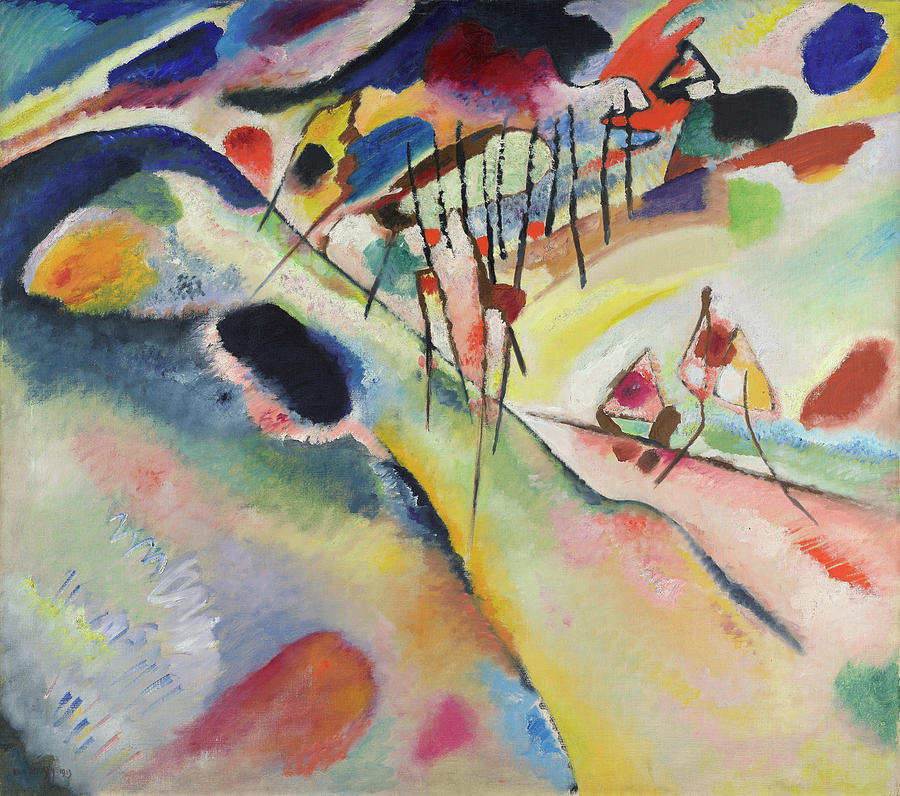 Wassily Kandinsky Painting - Landscape, 1913 by Wassily Kandinsky