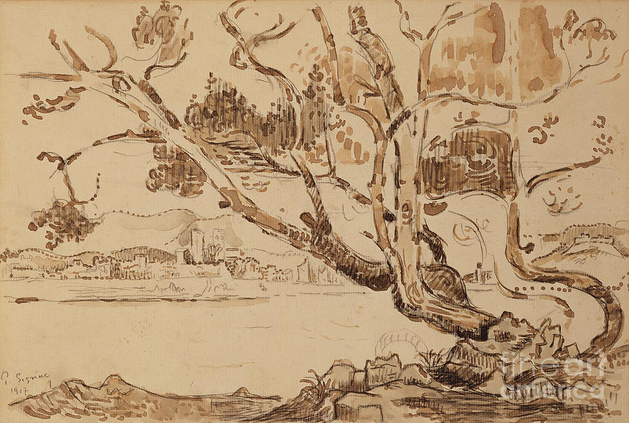 Landscape, 1917 By Signac Painting by Paul Signac - Fine Art America