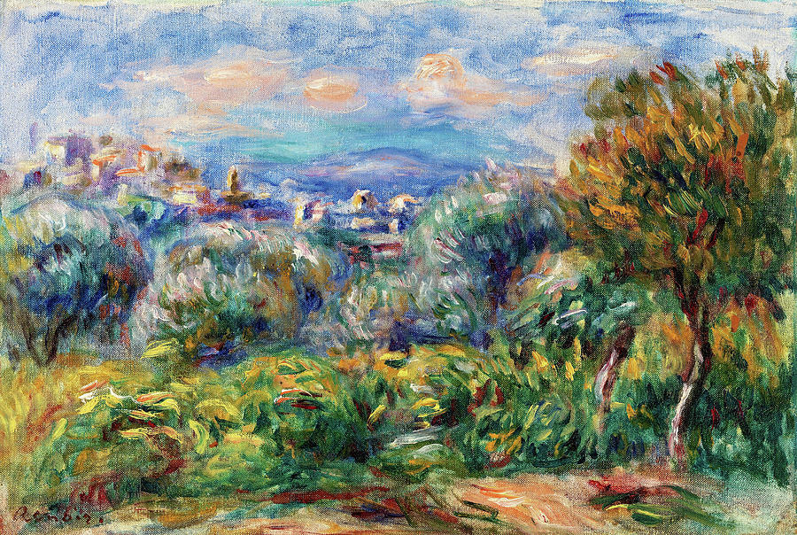 Paris Painting - Landscape, 1917 - Digital Remastered Edition by Pierre-Auguste Renoir