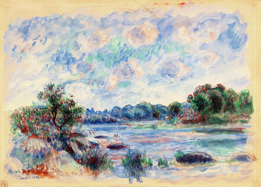 Pierre-auguste Renoir Painting - Landscape At Pont-aven - Digital Remastered Edition by Pierre-Auguste Renoir Pierre-auguste Renoir Painting - Landscape At Pont-aven - Digital Remastered Edition by Pierre-Auguste Renoir