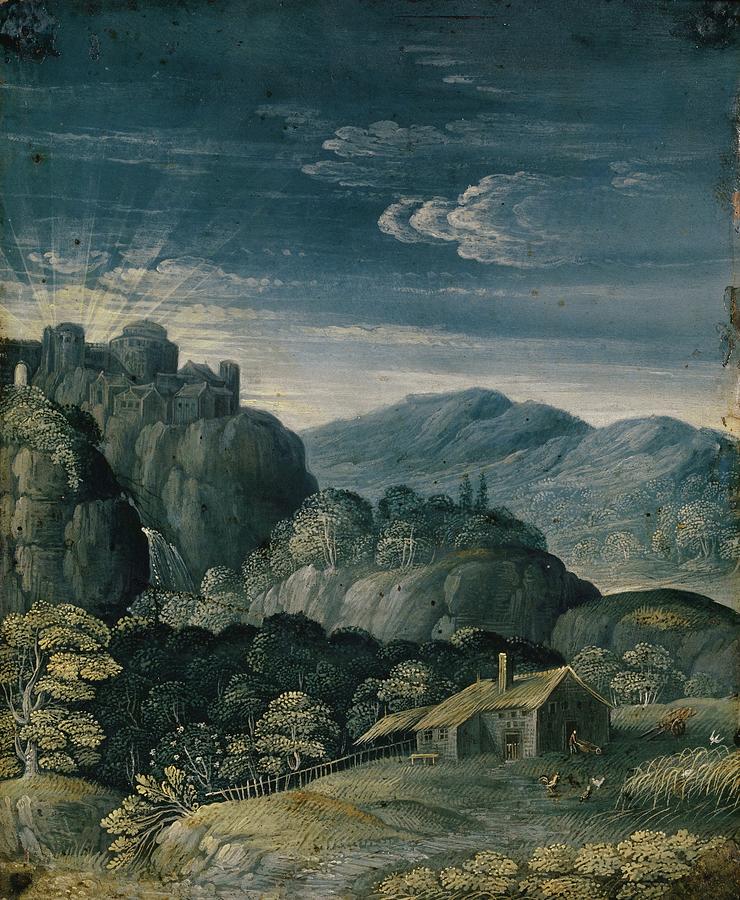 Landscape At Sunrise Painting by Matthaus Merian The Elder